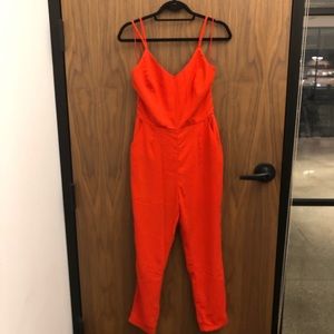 Chic Red Jumpsuit - Like New!!!